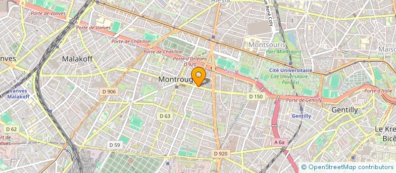 localisation de l'entreprise SCI VICAT  MONTROUGE