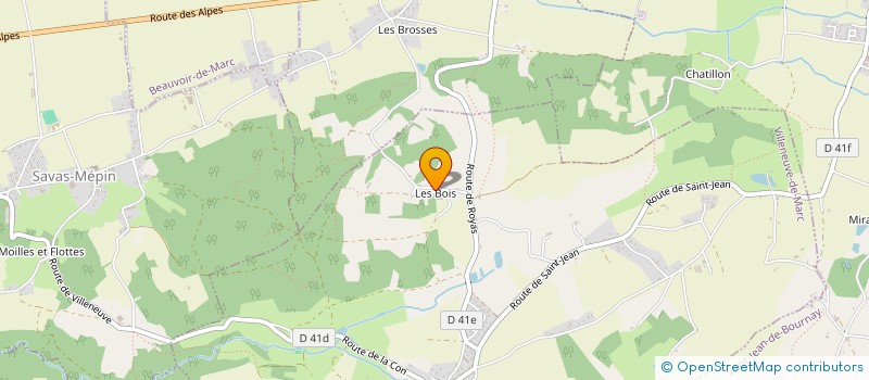 localisation de l'entreprise SCI VICAT  CHATONNAY