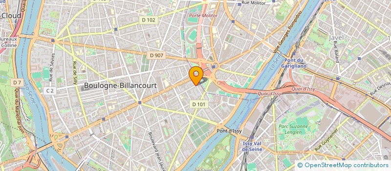 localisation de l'entreprise SCI VICELISA à BOULOGNE-BILLANCOURT