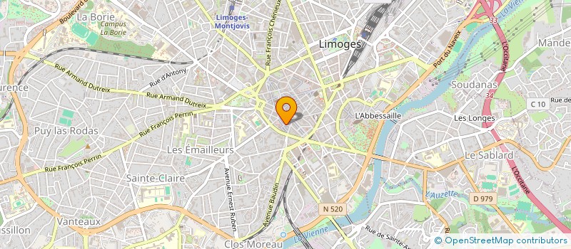 localisation de l'entreprise SCI VICEMA à LIMOGES