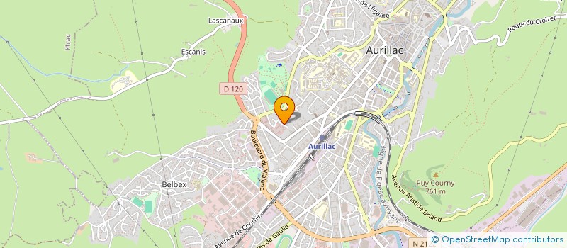 localisation de l'entreprise SCI VICHAMAR à AURILLAC