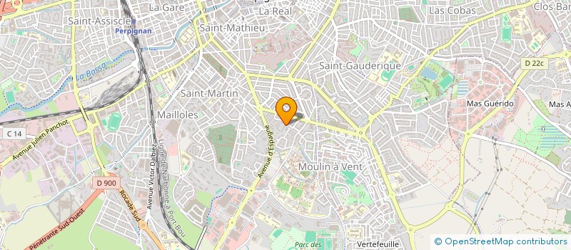 localisation de l'entreprise SCI VICHU  PERPIGNAN