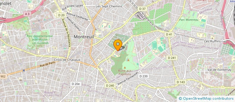 localisation de l'entreprise SCI VICHY à MONTREUIL