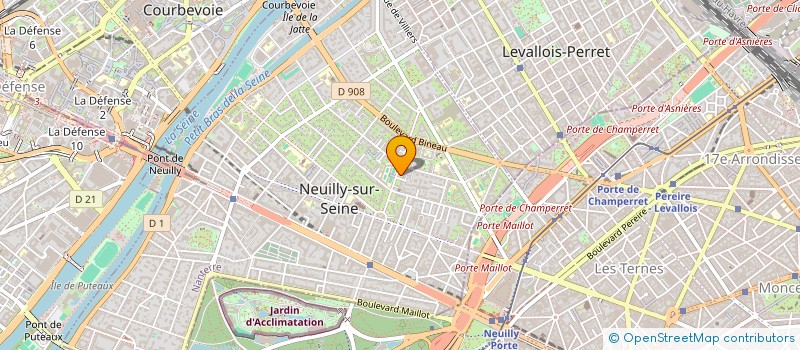 localisation de l'entreprise SCI VICHY-PARADIS à NEUILLY-SUR-SEINE