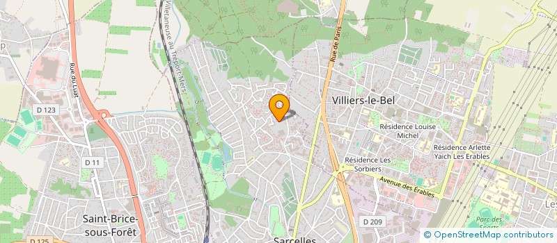 localisation de l'entreprise SCI VICKY  SARCELLES