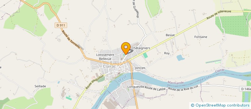 localisation de l'entreprise SCI VICOZE  CLAIRAC