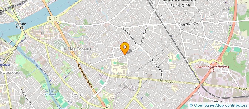 localisation de l'entreprise SCI VICTO à SAINT-SEBASTIEN-SUR-LOIRE