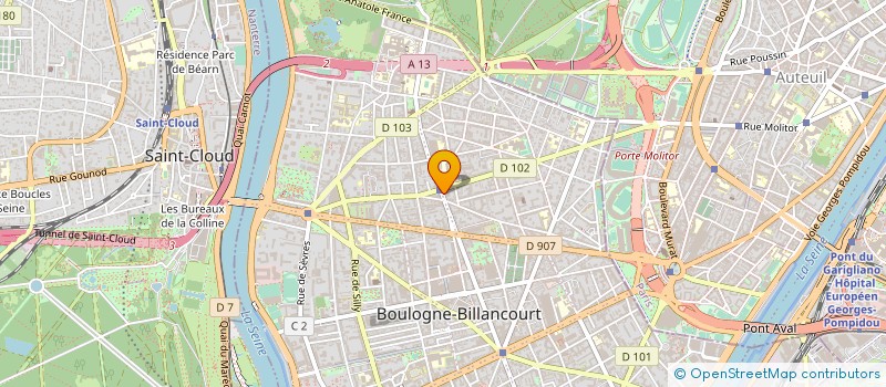 localisation de l'entreprise SCI VICTOIRE 1 à BOULOGNE-BILLANCOURT