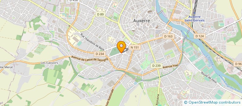 localisation de l'entreprise SCI VICTOIRE à AUXERRE