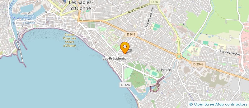 localisation de l'entreprise SCI VICTOIRE à LES SABLES D'OLONNE