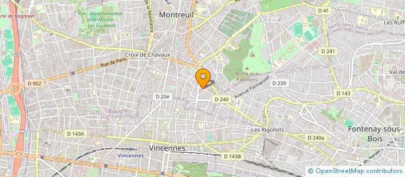 localisation de l'entreprise SCI VICTOIRE à MONTREUIL