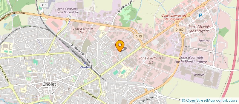 localisation de l'entreprise SCI VICTOIRE à CHOLET