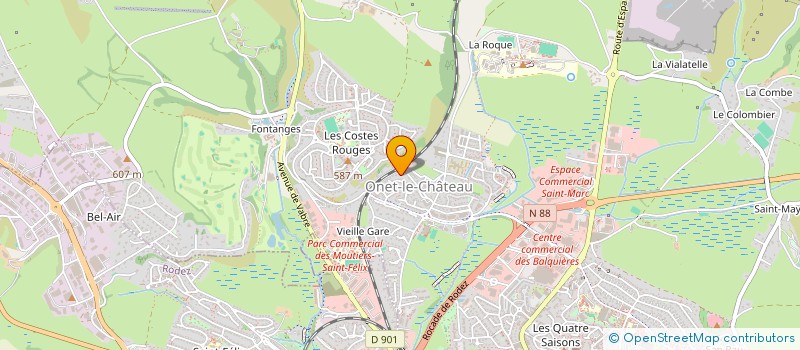 localisation de l'entreprise SCI VICTOIRE  ONET-LE-CHATEAU