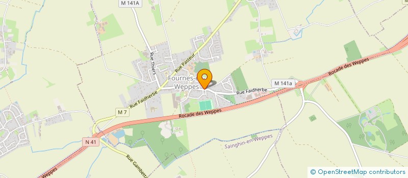 localisation de l'entreprise SCI VICTOR  FOURNES-EN-WEPPES