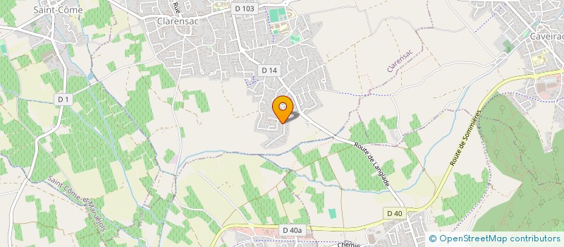 localisation de l'entreprise SCI VICTOR  CLARENSAC