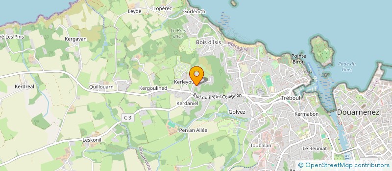 localisation de l'entreprise SCI VICTOR  DOUARNENEZ