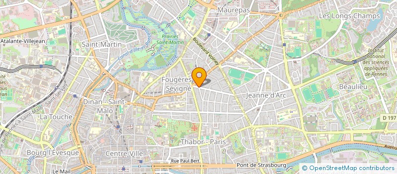 localisation de l'entreprise SCI VICTOR  RENNES
