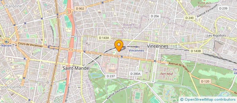 localisation de l'entreprise SCI VICTOR BASCH à VINCENNES