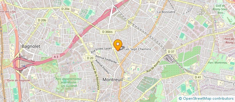 localisation de l'entreprise SCI VICTOR BEAUSSE à MONTREUIL