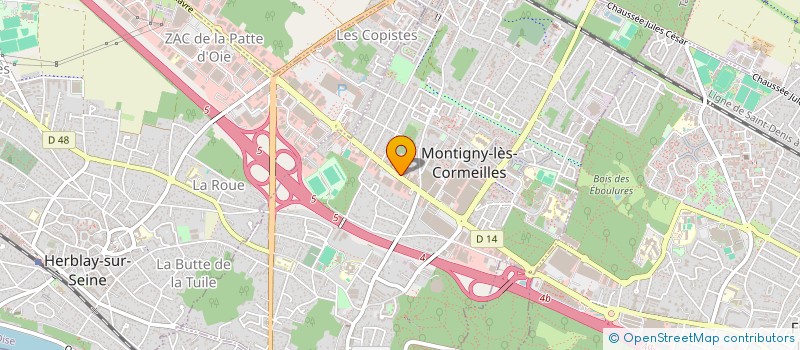 localisation de l'entreprise SCI VICTOR BORDIER à MONTIGNY-LES-CORMEILLES