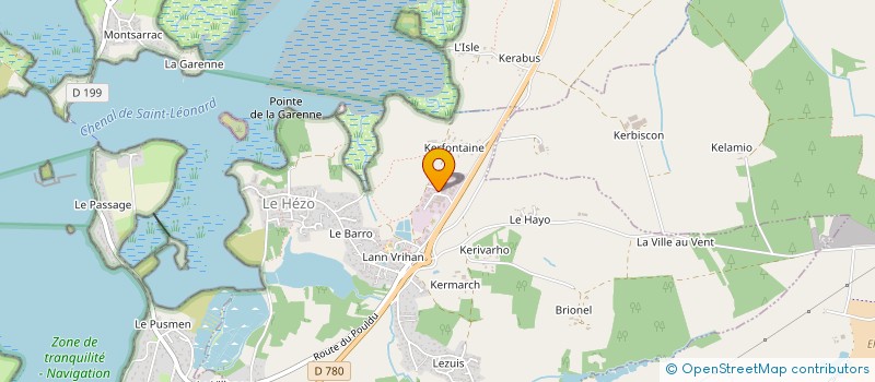 localisation de l'entreprise SCI VICTOR CLEMENT  LE HEZO