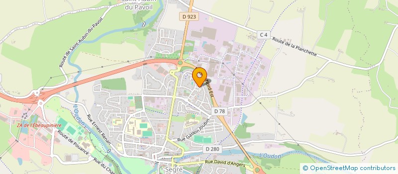 localisation de l'entreprise SCI VICTOR FOURCAULT à SEGRE-EN-ANJOU BLEU