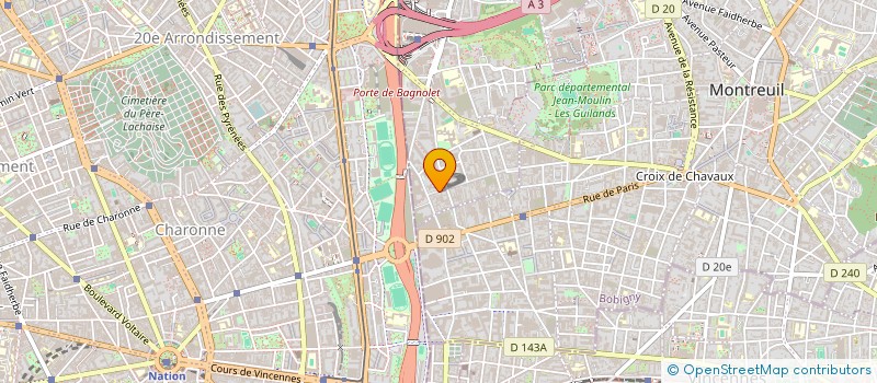 localisation de l'entreprise SCI VICTOR H à BAGNOLET