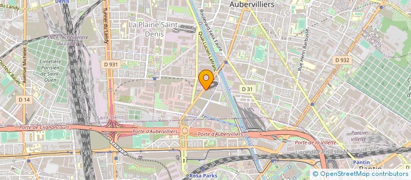 localisation de l'entreprise SCI VICTOR HUGO à AUBERVILLIERS