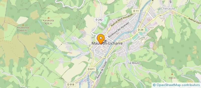 localisation de l'entreprise SCI VICTOR HUGO à MAULEON-LICHARRE