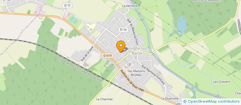 localisation de l'entreprise SCI VICTOR HUGO à LUSIGNY-SUR-BARSE