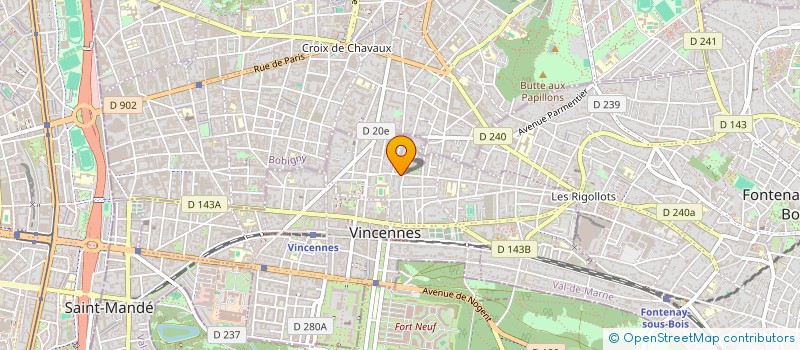 localisation de l'entreprise SCI VICTOR HUGO à VINCENNES