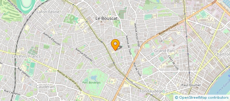 localisation de l'entreprise SCI VICTOR HUGO  LE BOUSCAT