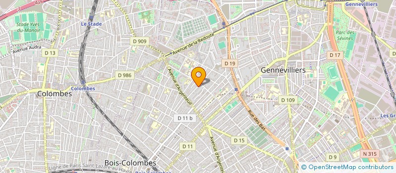 localisation de l'entreprise SCI VICTOR HUGO 36  ASNIERES-SUR-SEINE