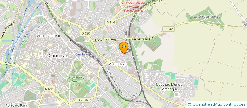 localisation de l'entreprise SCI VICTOR HUGO à CAMBRAI