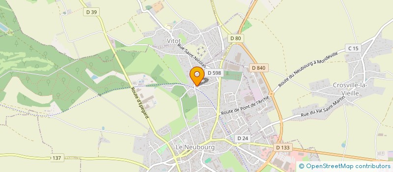 localisation de l'entreprise SCI VICTOR HUGO  LE NEUBOURG