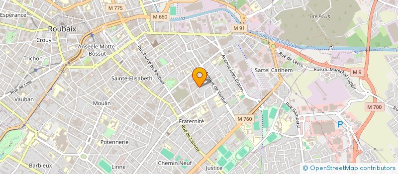 localisation de l'entreprise SCI VICTOR HUGO  ROUBAIX