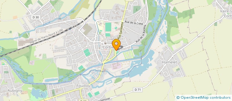 localisation de l'entreprise SCI VICTOR HUGO à CORBIE