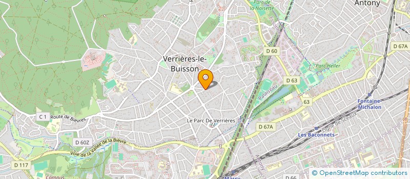 localisation de l'entreprise SCI VICTOR HUGO à VERRIERES-LE-BUISSON
