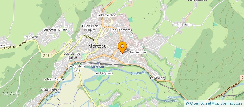 localisation de l'entreprise SCI VICTOR HUGO  MORTEAU