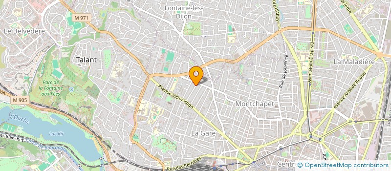 localisation de l'entreprise SCI VICTOR HUGO à DIJON