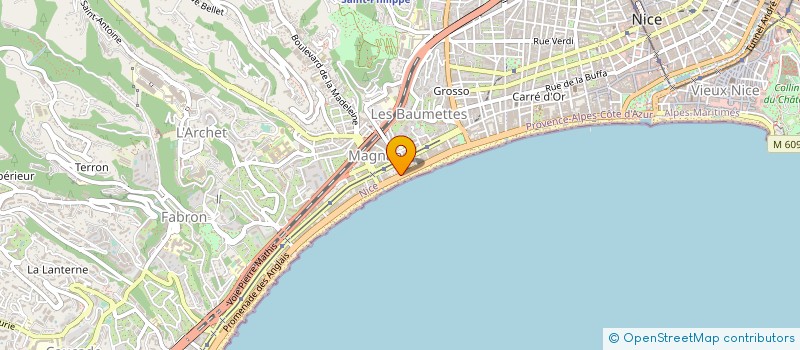 localisation de l'entreprise SCI VICTOR HUGO à NICE