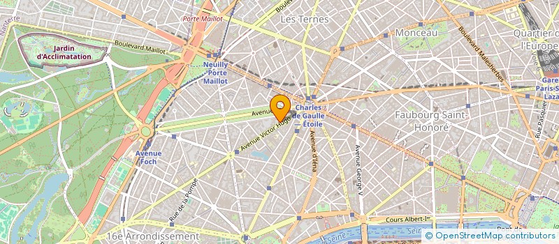 localisation de l'entreprise SCI VICTOR HUGO  PARIS