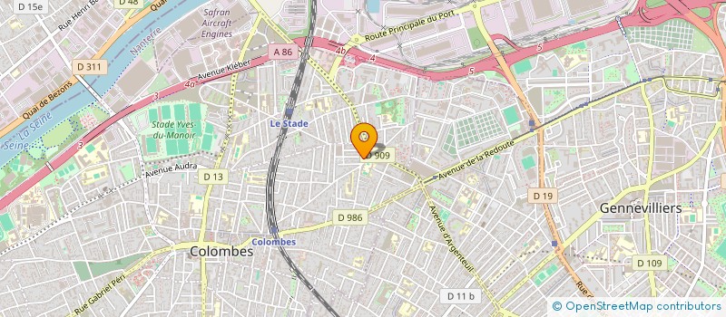 localisation de l'entreprise SCI VICTOR HUGO à COLOMBES