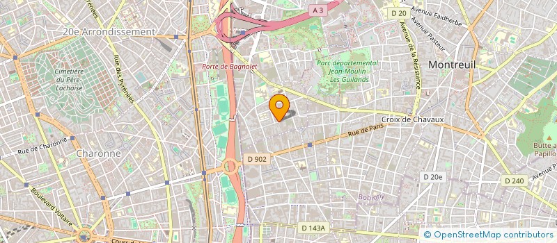 localisation de l'entreprise SCI VICTOR HUGO à BAGNOLET