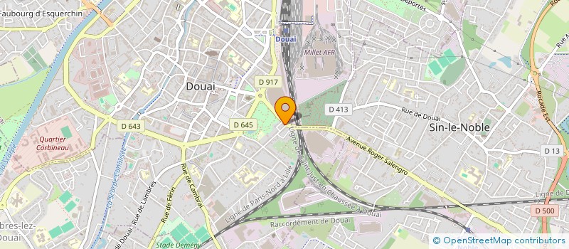 localisation de l'entreprise SCI VICTOR HUGO à DOUAI