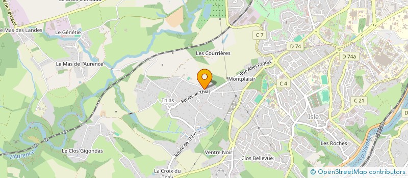 localisation de l'entreprise SCI VICTOR HUGO à ISLE