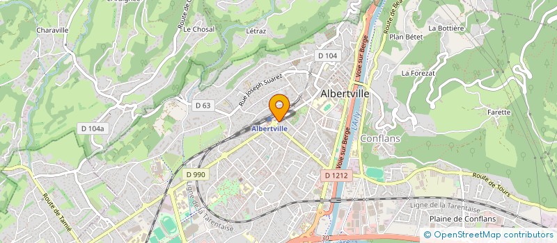 localisation de l'entreprise SCI VICTOR HUGO  ALBERTVILLE