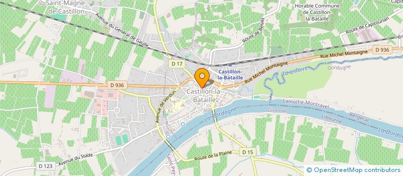 localisation de l'entreprise SCI VICTOR HUGO  CASTILLON-LA-BATAILLE