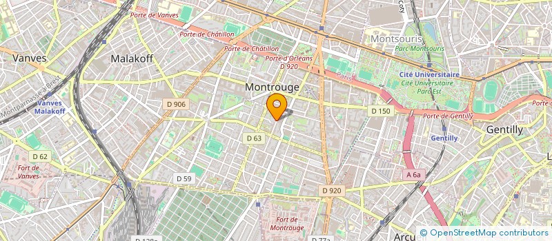 localisation de l'entreprise SCI VICTOR HUGO  MONTROUGE