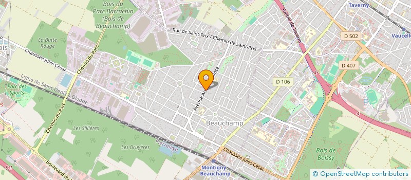 localisation de l'entreprise SCI VICTOR HUGO  BEAUCHAMP